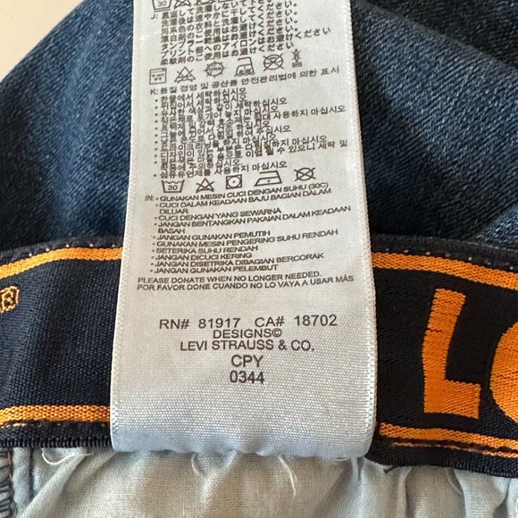 LEVI'S 510 - Skinny Jeans 27x29-14 Regular medium/dark fade Denim *CLEAN/NICE - Picture 6 of 7